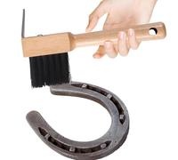 Selección de pezuñas: herramienta de aseo de goma | Cepillo de limpieza texturizado: ventaja de ingeniería de superficies de agarre, de eliminación de desechos Caballos utilizados Graneros