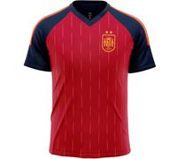 Selección Española Camiseta Mundial 2026-2028 2 Estrellas Réplica Oficial Liso, Color Rojo, Manga Corta, Tejido Deportivo Transpirable - Variación por Talla