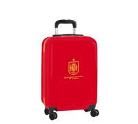 SELECCIÓN ESPAÑOLA DE FÚTBOL - Trolley de Cabina 20 Pulgadas, Maleta con Ruedas, Candado de Seguridad, Maleta Ligera, 34.5x20x55 cm