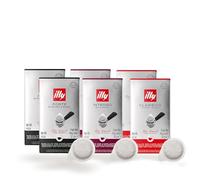 ILLY Selección de 72 cápsulas de café | Degustación de 4 cajas de 18 cápsulas ESE monodosis, tostado intenso y clásico