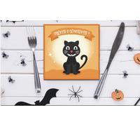 Selección Papelería Varzi desde 1956 Servilletas de Halloween Gato Negro