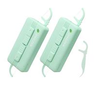 Selecciones de hilo dental Extra Fuerte Flosser Pick Palillos de dientes Fresh Mint 10 Count (Paquete de 2)