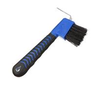 Selecciones para pezuñas de caballos: herramienta de limpieza de pezuñas con mango, accesorio de cepillo para caballos, agarre ergonómico protector suave | Eliminación eficiente de desechos Manejo cóm