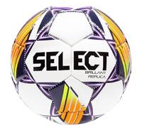 Select Brillant Replica V24 Ball 160063 - Balón de fútbol Unisex, Color Blanco, Morado, Naranja y Negro, 5