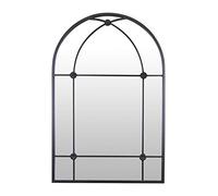 Select Mirrors - Espejo de Pared con Ventana arqueada Chelsea - Elegante decoración del hogar para baño, Dormitorio, salón, Oficina, Pasillo y Chimenea - Estructura de Metal - Negro - 60 x 90 cm