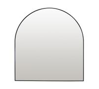 Select Mirrors Liberty - Espejo de pared para sala de estar, 80 x 85 cm, marco de aluminio fino arqueado, color negro