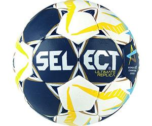 SELECT Ultimate Replica CL Women Balón de Balonmano, Unisex Adulto, Azul/Blanco/Amarillo, 1