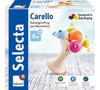 Selecta 61061 Carello - Aro de mango de madera, 12 cm, multicolor