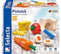 Selecta 62020 13 Piezas Picnic Velcro y Juguete de Corte