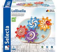 Selecta 62084 Lollivella-Juego de Engranajes para motrices de Madera, 17,5 cm, Color carbón, Schmidt Spiele GmbH