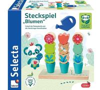 Selecta 62086 Tulips Garden - Juego de Flores (14 Piezas, Madera)