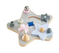 Selecta 64029-Juego de Mesa de experiencias (Madera, 19 cm), diseño de Estrellas, Multicolor, Medium (Schmidt Spiele 64029)