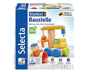 Selecta- Klettini - Juego de construcción con velcro, 8 piezas, Color obra. (Schmidt Spiele GmbH 62075)