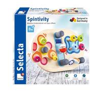 Selecta- Spinntivity - Tabla motricidad (madera, 20 cm), Color spinitivity (Schmidt Spiele 62064) , color/modelo surtido