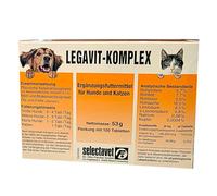 Selectavet LEGAVIT COMPLEX | 100 tabletas | Suplementos dietéticos para perros y gatos | Para apoyar la función hepática