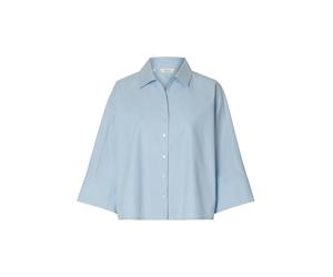SELECTED Blusa 'SLFEster' azul paloma M azul paloma
