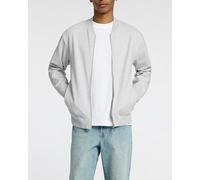 Selected Bomber de hombre con cremallera. Gris claro L