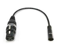Selected Cable 50 cm Mini XLR macho a XLR hembra para, por ejemplo, Blackmagic 6K 4K BMPCC Audio - Cable de micrófono - SC-AK-mXLR-XLR-0050-1,6ft