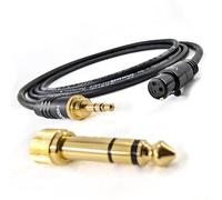 Selected Cable SC-GOFC-0500-SW - Cable adaptador para auriculares (5 m, conector mini XLR macho de 3 pines, adaptador a cable de repuesto de 6,3 mm, apto para modelos AKG y Pioneer)