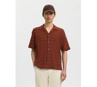 SELECTED Camisa beige / rojo / negro M EUR