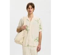 SELECTED Camisa beige / verde claro S EUR