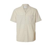SELECTED Camisa crema / gris XL crema / gris