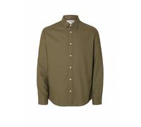 SELECTED Camisa de franela Slim Fit SLHSLIMOWEN oliva | XXL