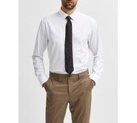Selected Camisa de hombre slim de vestir 100% algodón. Blanco 44/XL