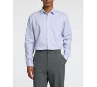 SELECTED HOMME Camisa azul paloma / blanco, Talla L