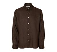 SELECTED Camisa 'SLHKylian' marrón oscuro L marrón oscuro
