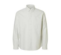 SELECTED Camisa 'SLHRick' beige / blanco L beige / blanco