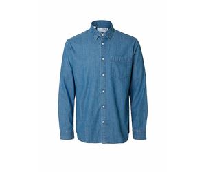 SELECTED Camisa vaquera SLHREGCARLO azul | S