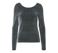 SELECTED Camiseta 'Anita' negro / plata M negro / plata