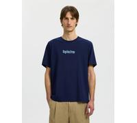 SELECTED Camiseta azul claro / azul oscuro XL azul claro / azul oscuro