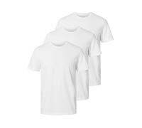 Selected Homme Camiseta para Hombre (3 Unidades), Blanco Brillante, XL