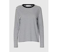 SELECTED Camiseta negro / blanco L EUR