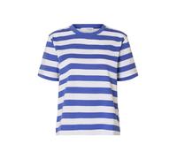 SELECTED Camiseta 'SLFESSENTIAL' azul / blanco S azul / blanco