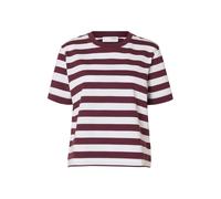 SELECTED Camiseta 'SLFESSENTIAL' berenjena / blanco M berenjena / blanco