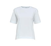 SELECTED FEMME Camiseta Femenina Boxy, Blanco Brillante, XS