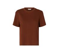 SELECTED Camiseta 'SLFEssential' chocolate XS EUR