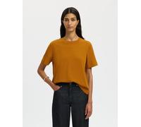 SELECTED Camiseta 'SLFEssential' cognac S cognac