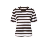 SELECTED Camiseta 'SLFESSENTIAL' marrón oscuro / blanco XS EUR