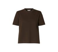 SELECTED Camiseta 'SLFEssential' marrón XS marrón