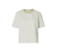 SELECTED Camiseta 'SLFESSENTIAL' oliva / blanco S oliva / blanco