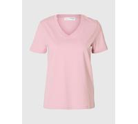 SELECTED FEMME Slfessential SS Noos - Camiseta de Cuello en V, Malva blanqueada, XS