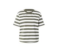 SELECTED Camiseta 'SLFESSENTIAL' verde oscuro / blanco M verde oscuro / blanco