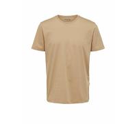 SELECTED Camiseta SLHASPEN beige | L