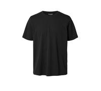 SELECTED Camiseta SLHASPEN negro | XXL