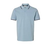 SELECTED Camiseta 'SLHATLAS' navy / azul ahumado / blanco XL navy / azul ahumado / blanco