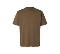 SELECTED Camiseta 'SLHCOLMAN' chocolate XXL chocolate